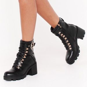 Nasty Gal Leather Booties